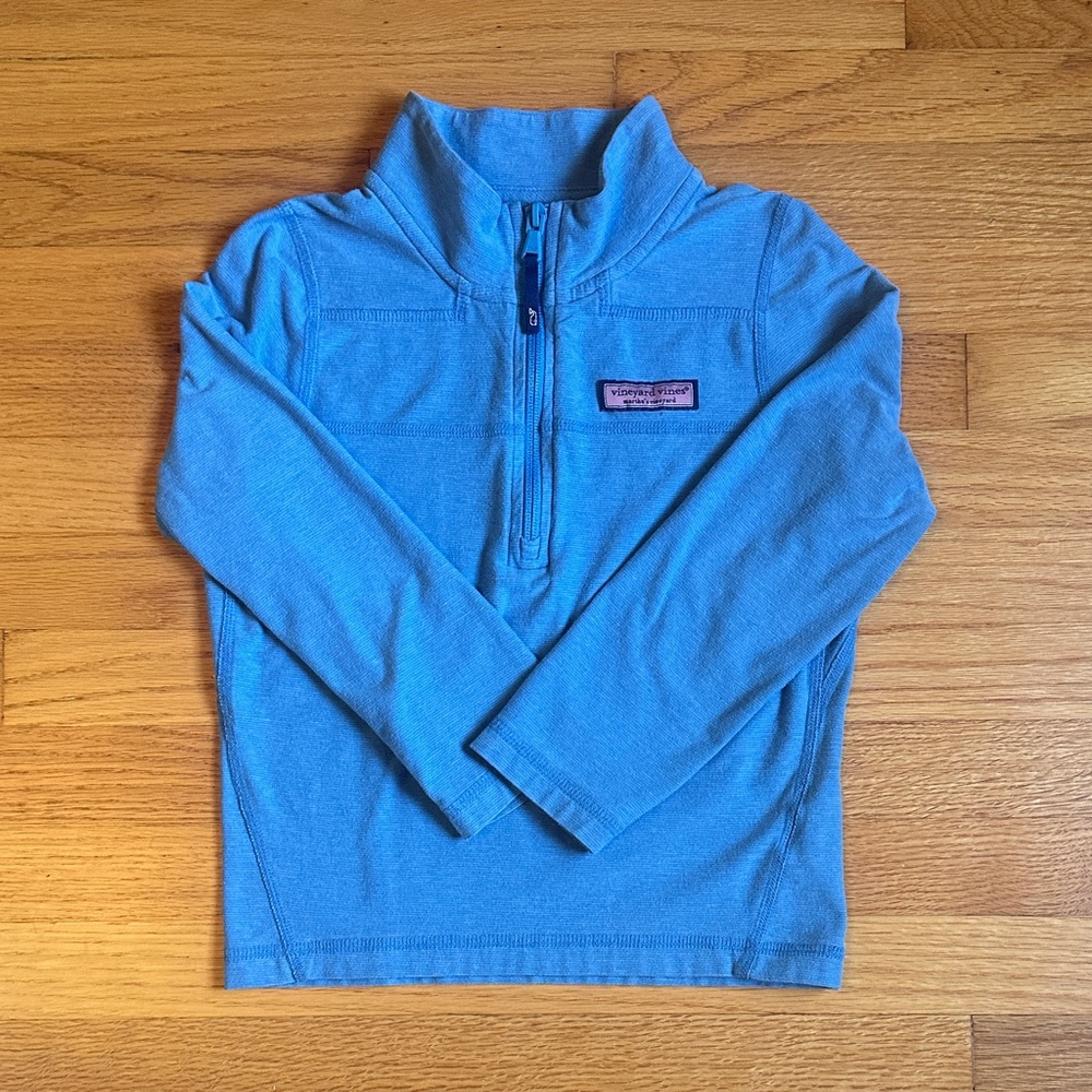 Vineyard Vines Kids Light Blue Edgartown Shep Shirt - Quarter-Zip Sweatshirt